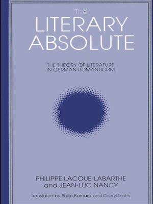 cover image of The Literary Absolute